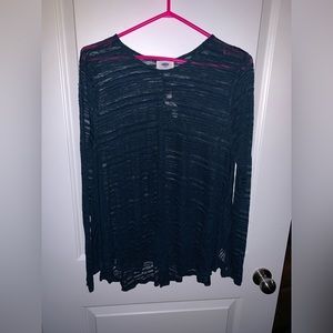 Old navy sheer long sleeve shirt